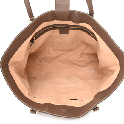 Gucci GG Supreme Monogram Textured Calfskin Web Medium Ophidia Shopping Tote Beige Ebony New Acero 5 of 22