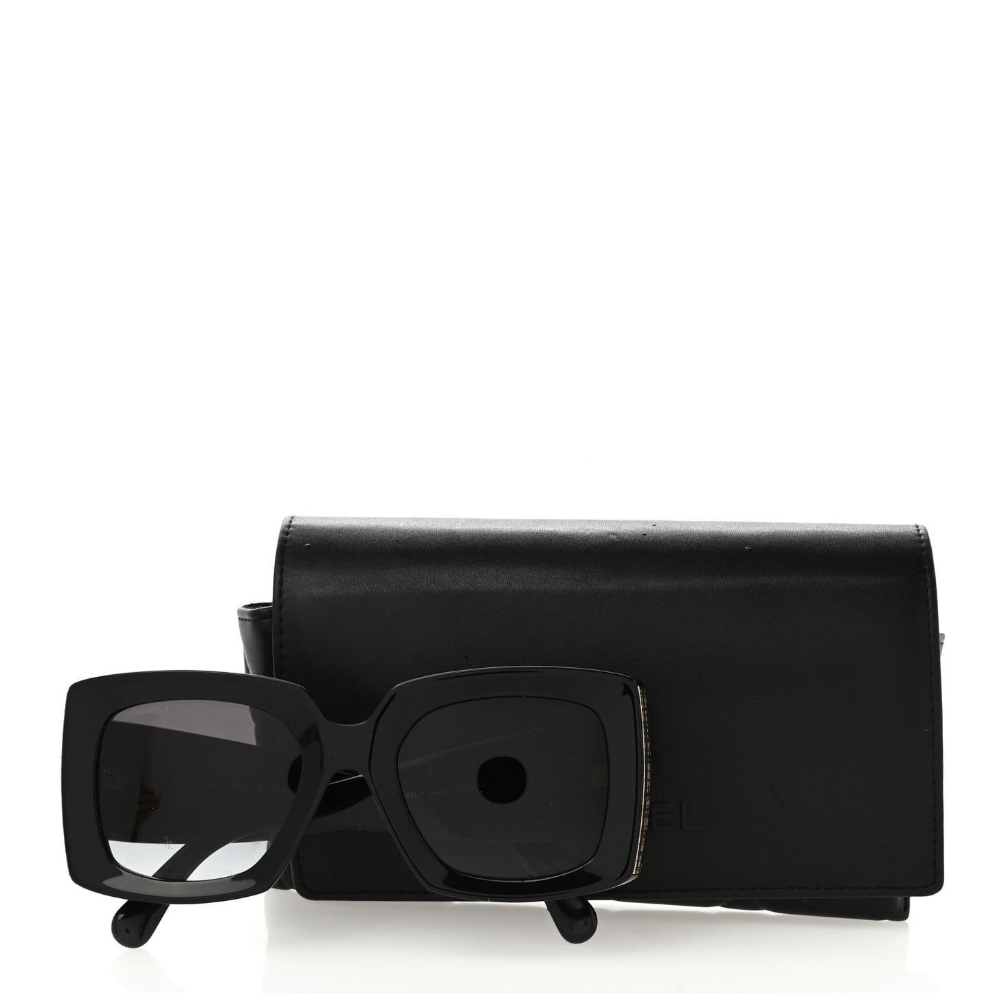 Acetate Rectangle Sunglasses 5435 Black