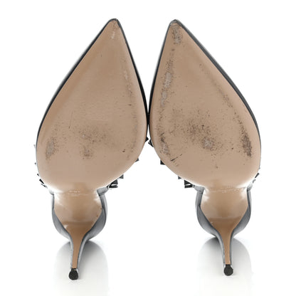 Valentino Garavani Nappa Rockstud Ankle Strap Pumps 40.5 Black 5 of 11