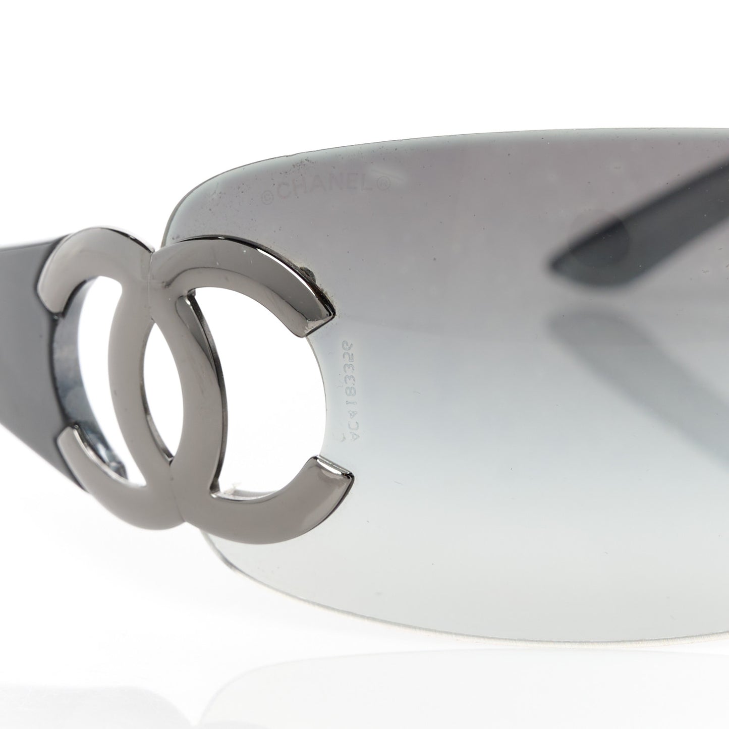 Frameless CC Logo Sunglasses 4125 Black