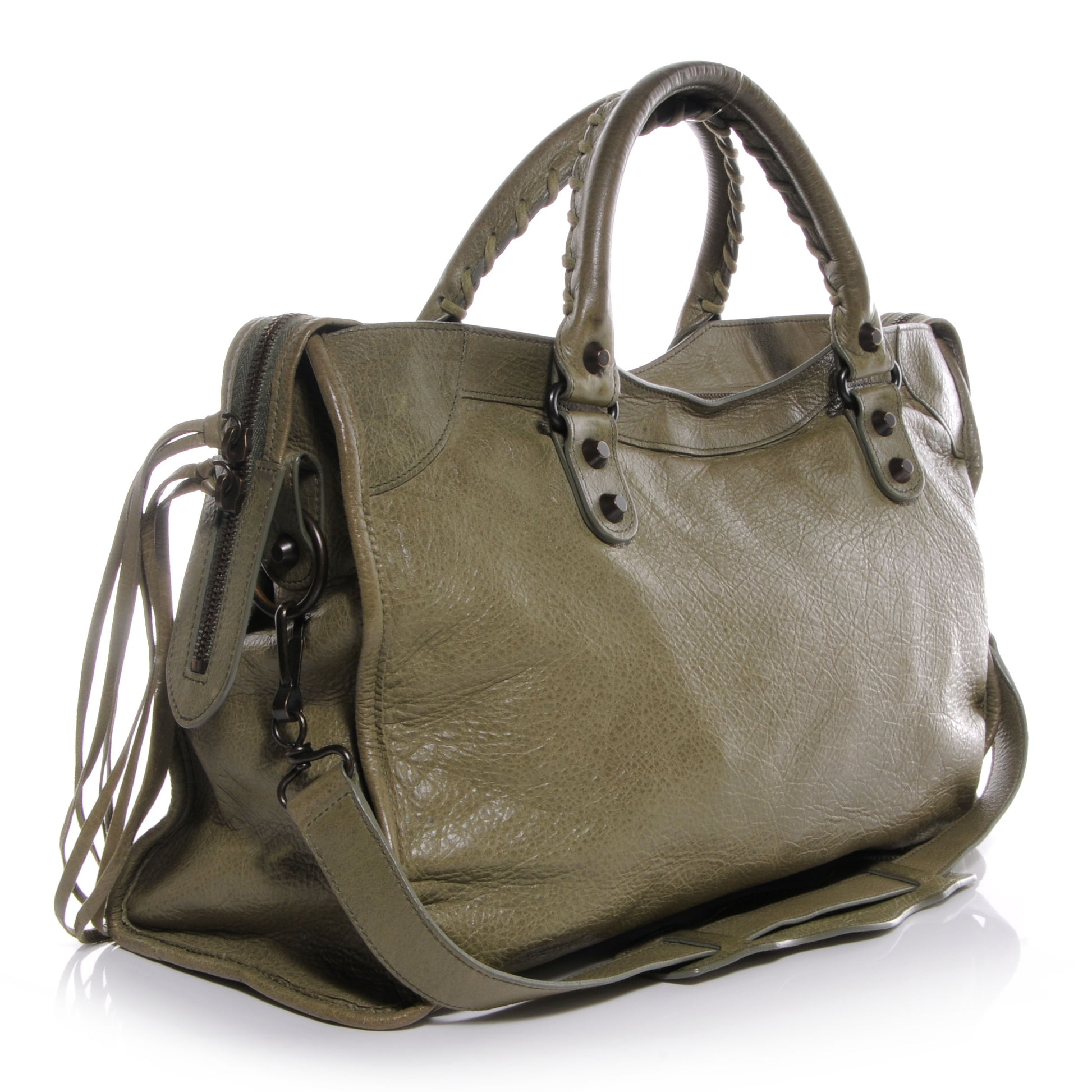 Balenciaga Agneau City Vert Militaire 3 of 9