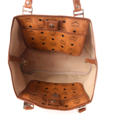 MCM Visetos Shopping Tote Cognac 5 of 12