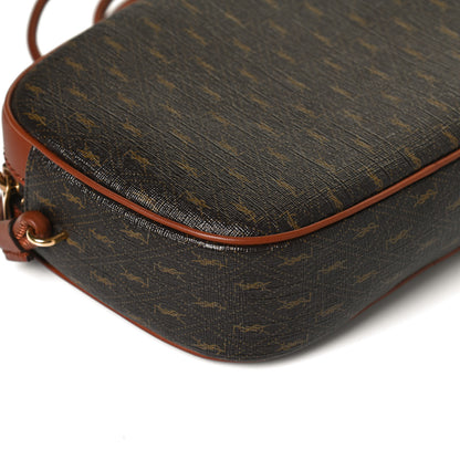 Saint Laurent Canvas Smooth Calfskin Le Monogramme Small Camera Bag Chestnut 9 of 10