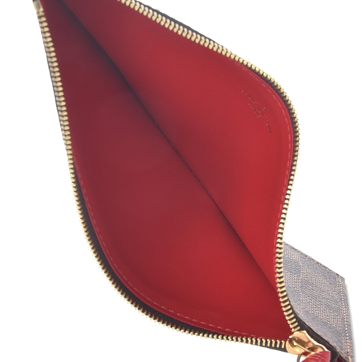 Damier Ebene Felicie Chain Wallet Zippered Insert