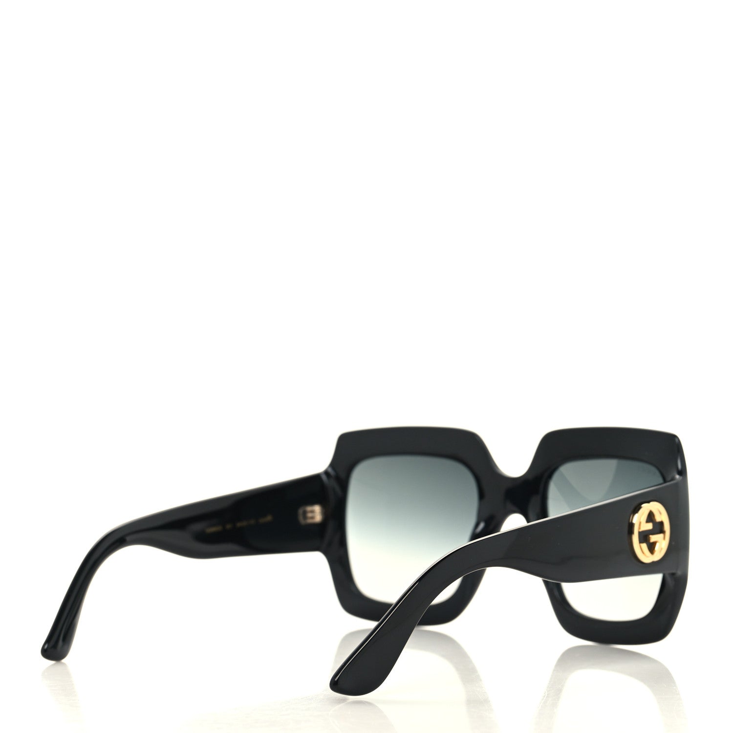 Gucci Acetate Square Frame Sunglasses GG0053S Black 4 of 8