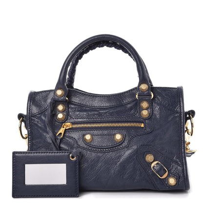 Balenciaga Agneau Giant 12 Gold Hardware Mini City Gris Chartreux 1 of 9