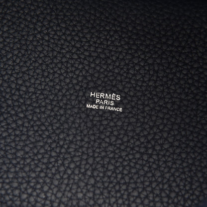 Hermes Taurillon Clemence Picotin Lock 18 PM Bleu Abysse 6 of 11