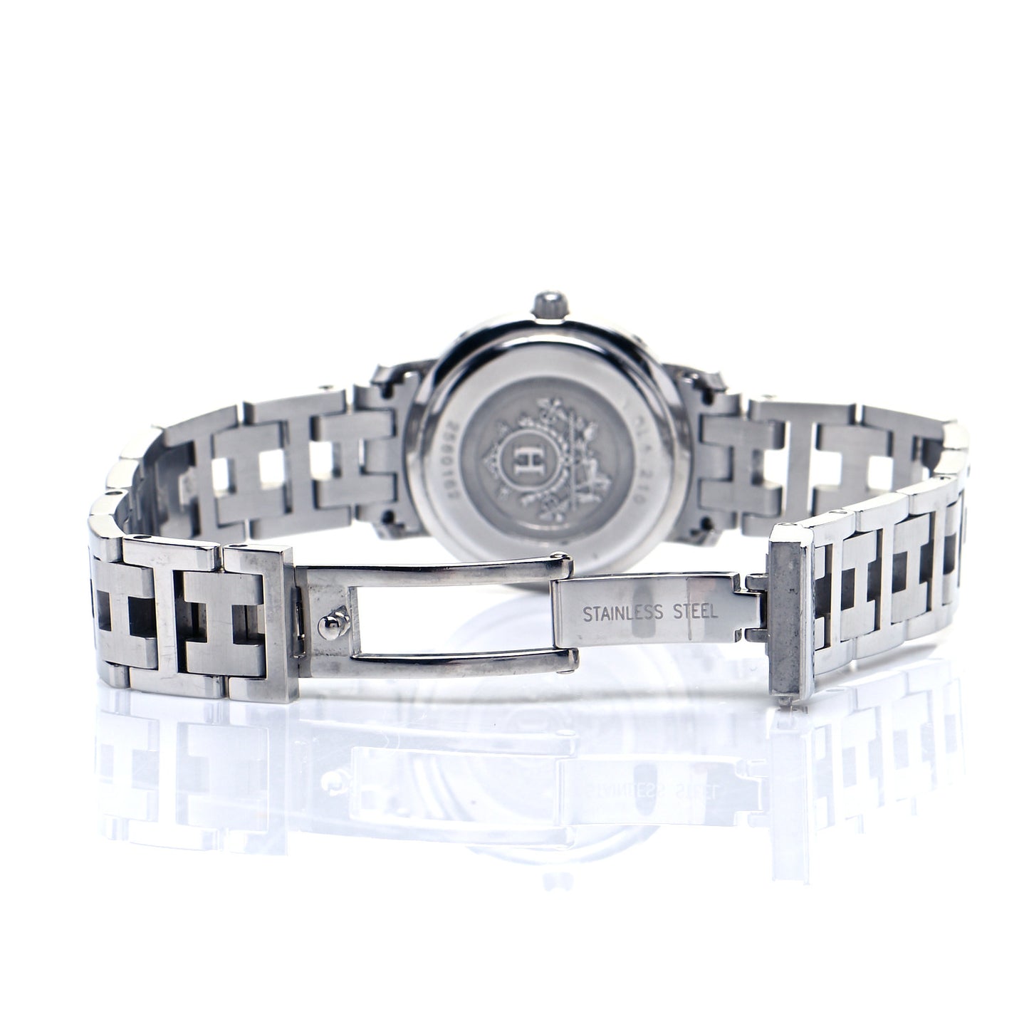 Stainless Steel 24mm Clipper Quartz Watch White