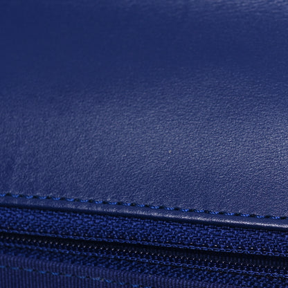 Chanel Calfskin Quilted Small Dual Handle Chain Flap Bag  Blue 11 of 11