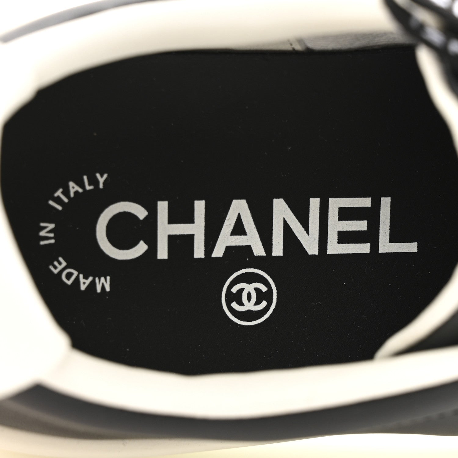 Chanel Calfskin CC Womens Sneakers 36 Black 7 of 12