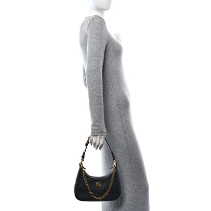 Gucci Goatskin Small Aphrodite Shoulder Bag Black 3 of 11