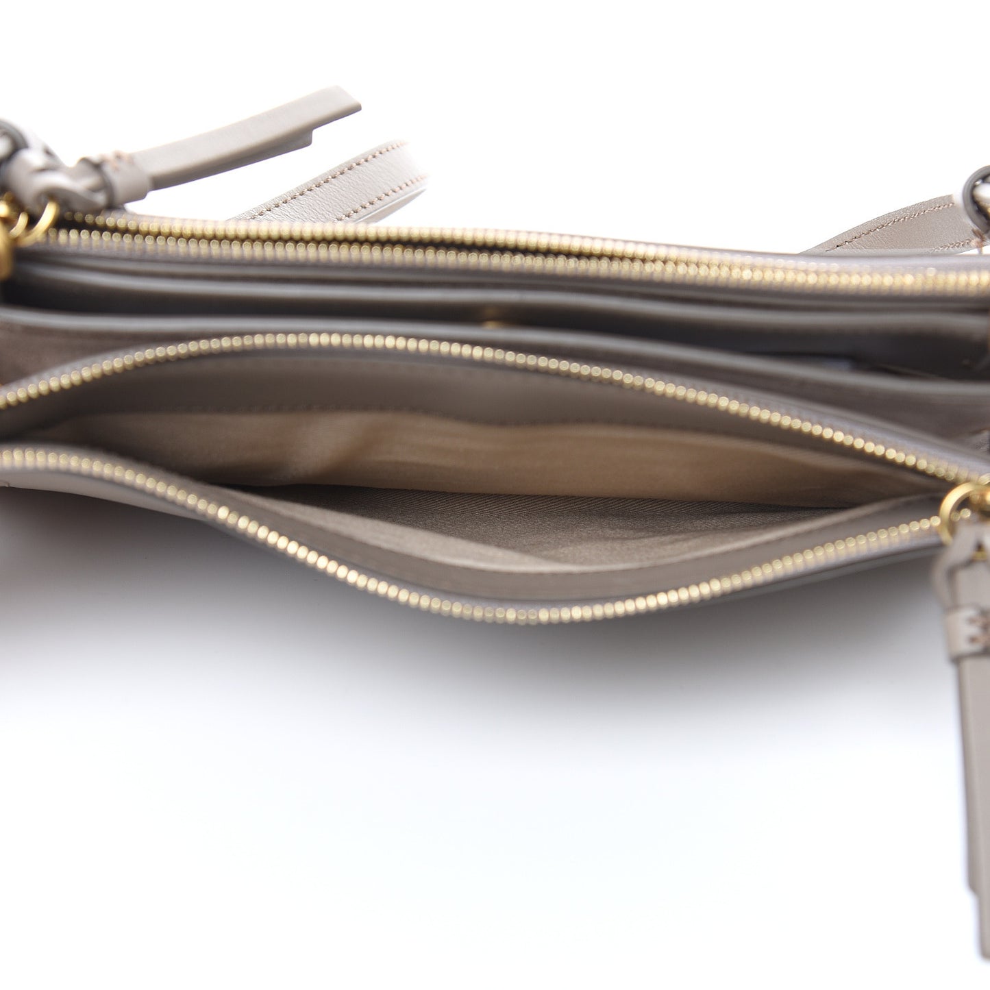 Calfskin Suede Mini Roy Bag Motty Grey