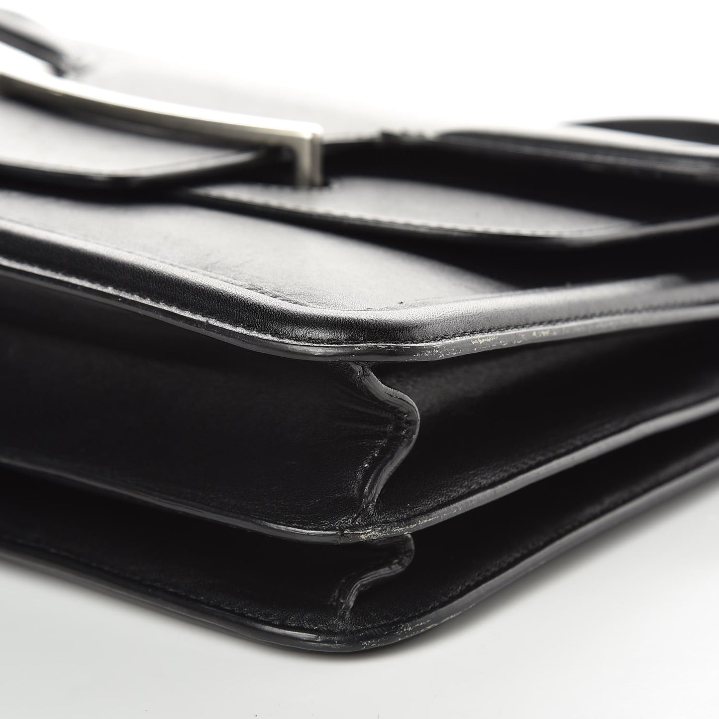 Calfskin Heroine Chain Satchel Black