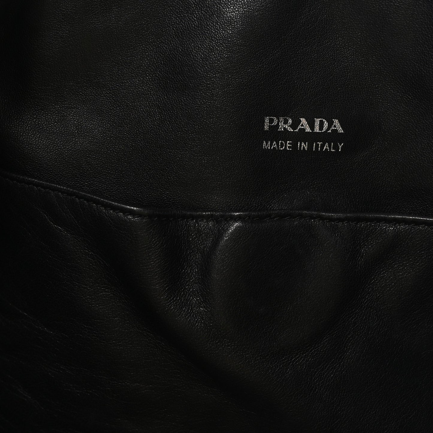 Tessuto Nylon Calfskin Grommet Tote Black