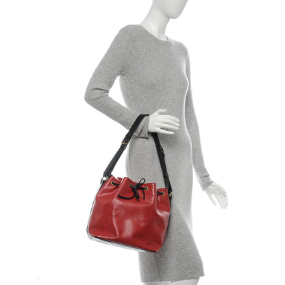 Louis Vuitton Epi Petit Noe Red Black 2 of 6