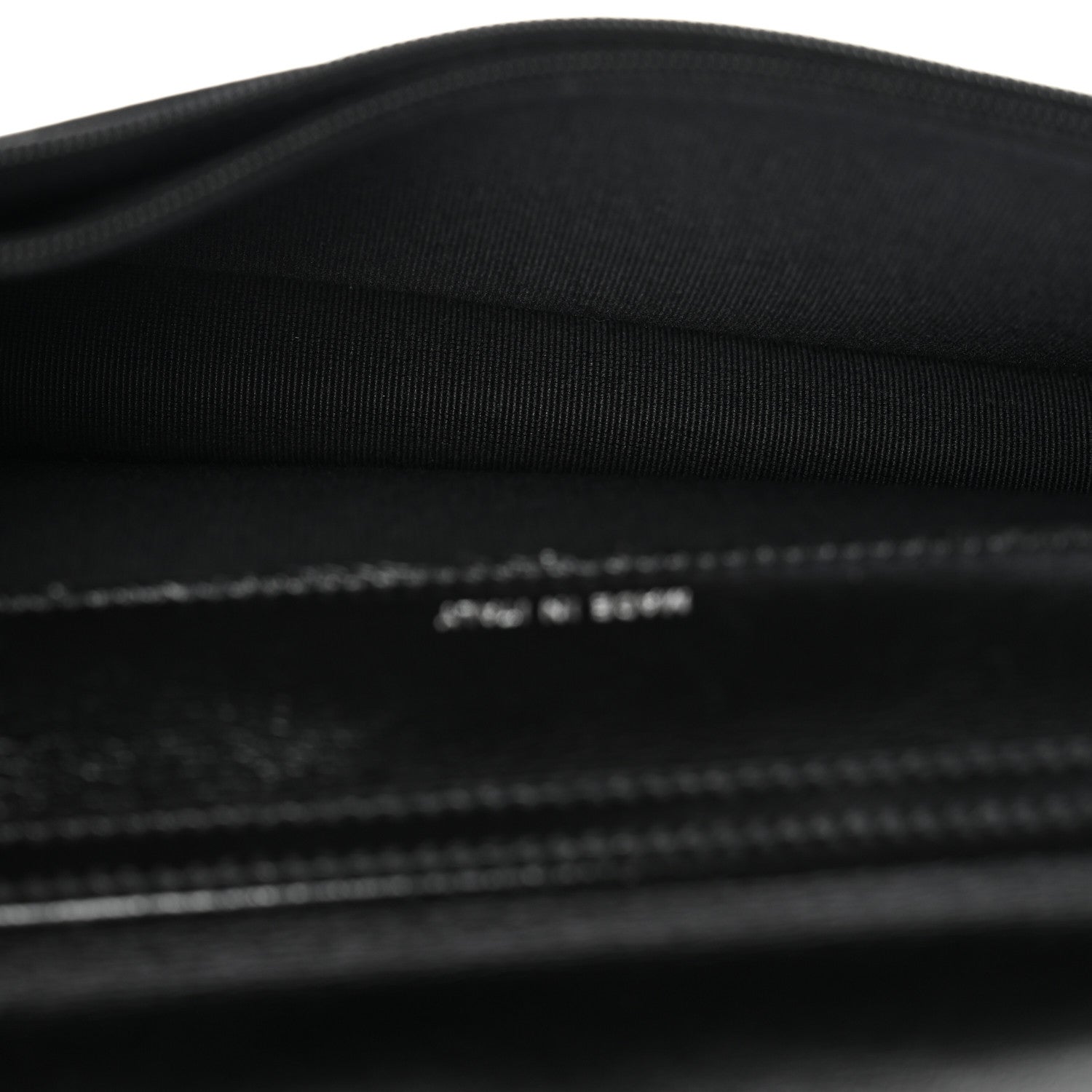 Chanel Shiny Lambskin Flap Clutch With Chain So Black 5 of 11