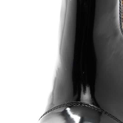Louis Vuitton Patent Nano Monogram Ankle Star Trail Boots 36 Black 11 of 16