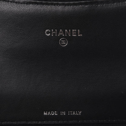 Chanel Aged Calfskin Chevron Quilted Reissue Card Holder Wallet So Black 6 of 8
