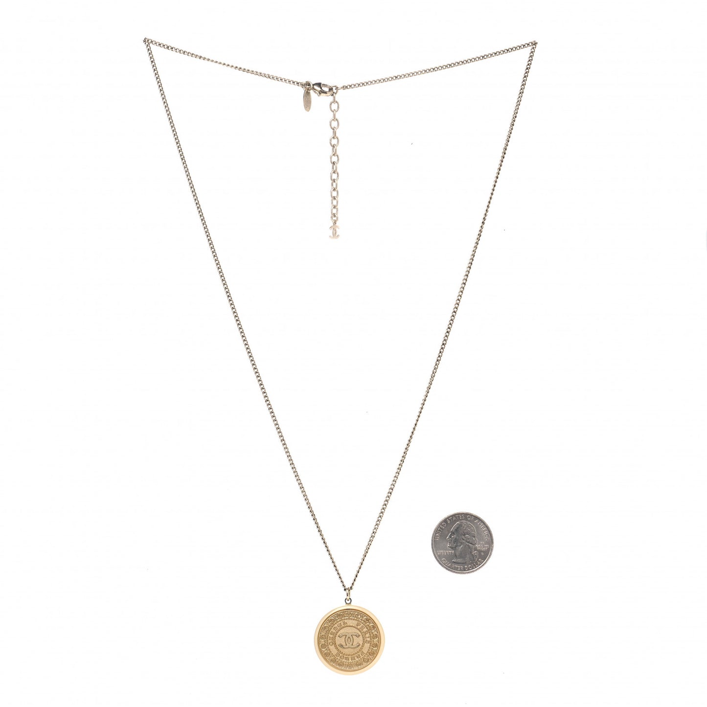 Medallion Chain Necklace Gold
