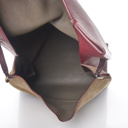 Celine Calfskin Suede All Soft Shoulder Bag Burgundy 5 of 12