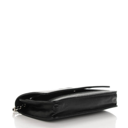 Chanel Caviar Timeless CC Wallet On Chain WOC Black 3 of 8