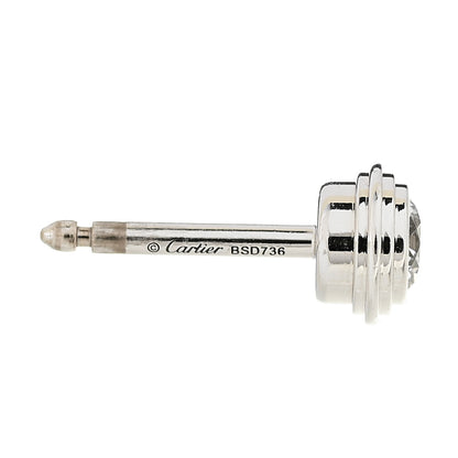 Cartier 18K White Gold Diamond MM D'Amour Earrings 4 of 5