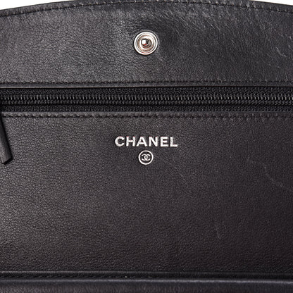 Chanel Caviar Sevruga Wallet On Chain WOC Black 6 of 15