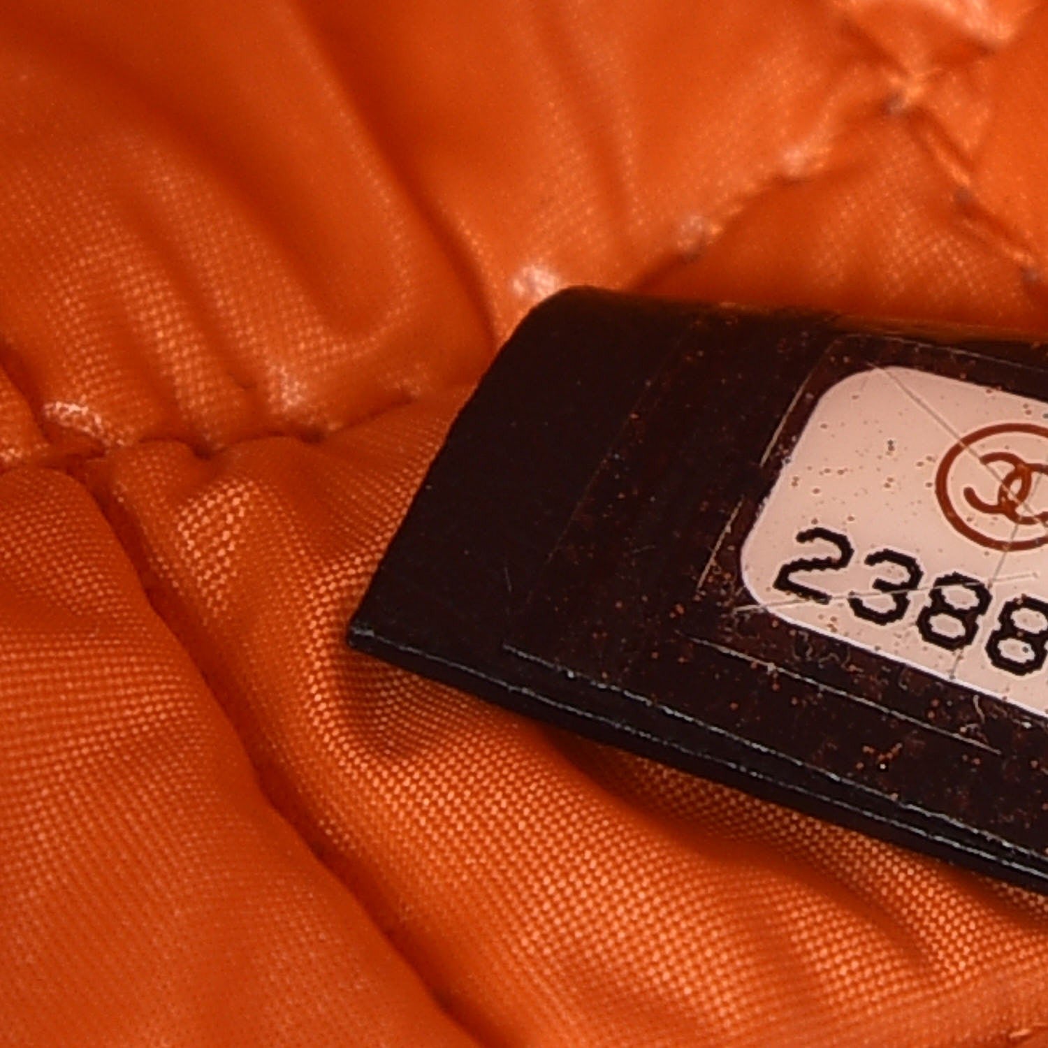 Chanel Denim Medium Deauville Pouch Clutch Blue Orange 7 of 8