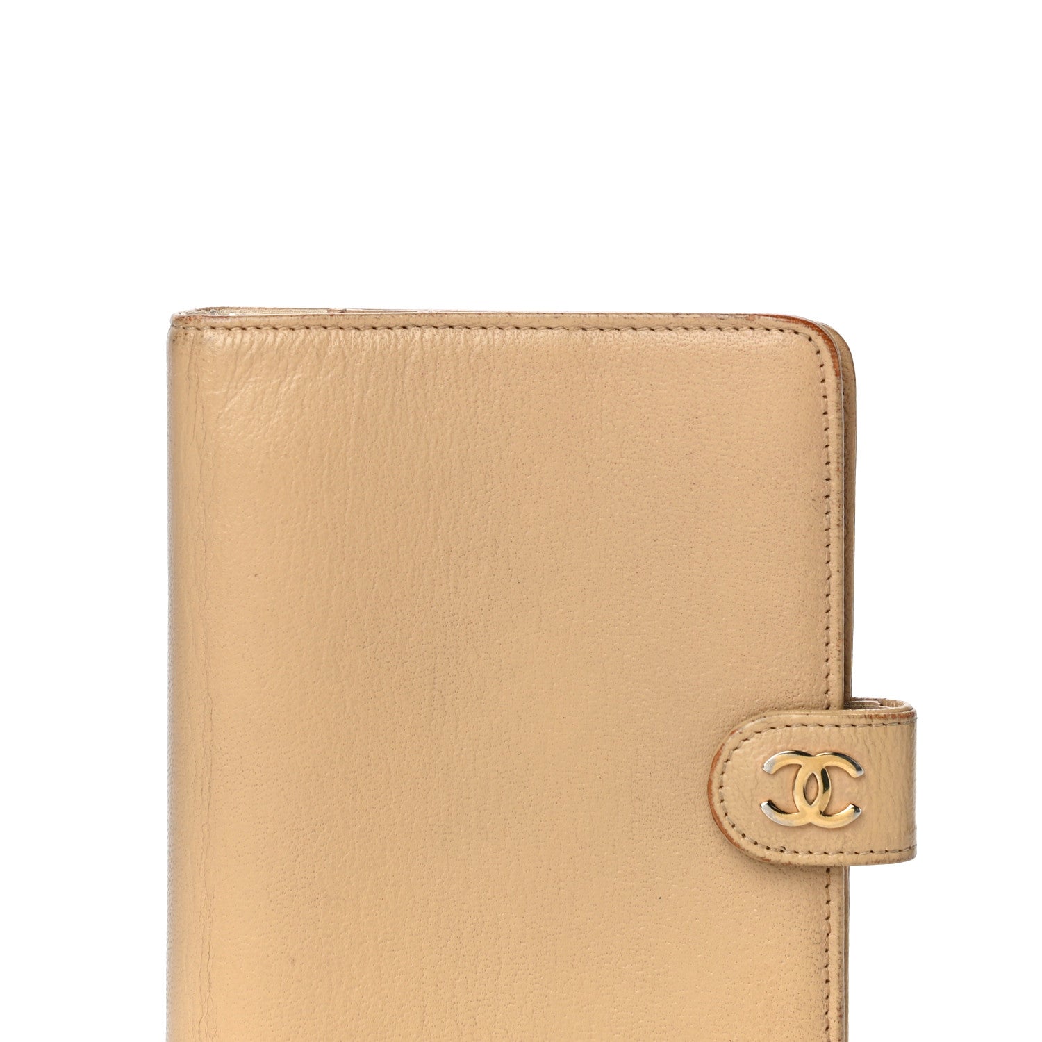 Chanel Goatskin Small Ring Agenda Planner Beige 7 of 22