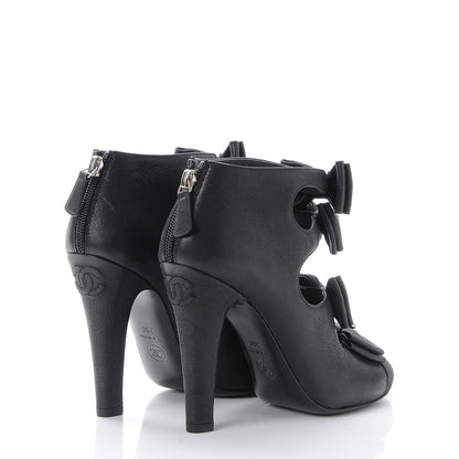 Chanel Buffalo Glitter Crystal Star Pumps 38 Black 4 of 9