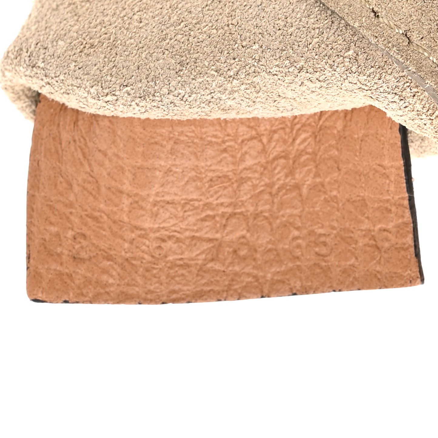 Grained Calfskin Lambskin Nano Bi-Color Drew Shoulder Bag Beige Yellow