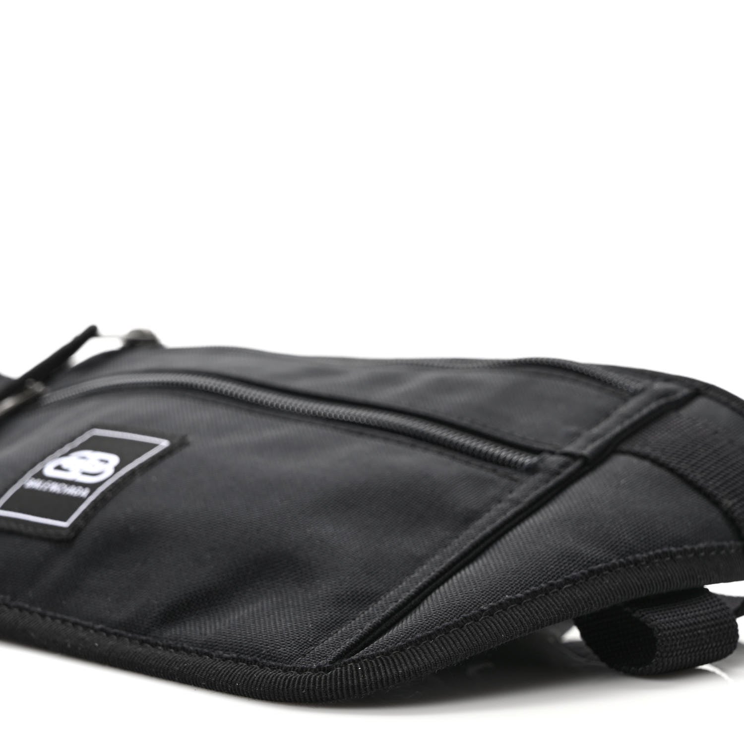 Balenciaga Sustainable Casual Nylon Weekend Belt Wallet Black 9 of 9