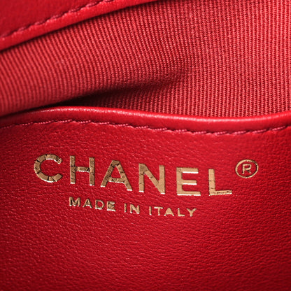 Chanel Calfskin Quilted Small Charms Backpack Red 6 of 9