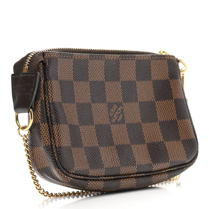 Louis Vuitton Damier Ebene Complice Trunks and Bags Mini Pochette Accessories Red 3 of 8