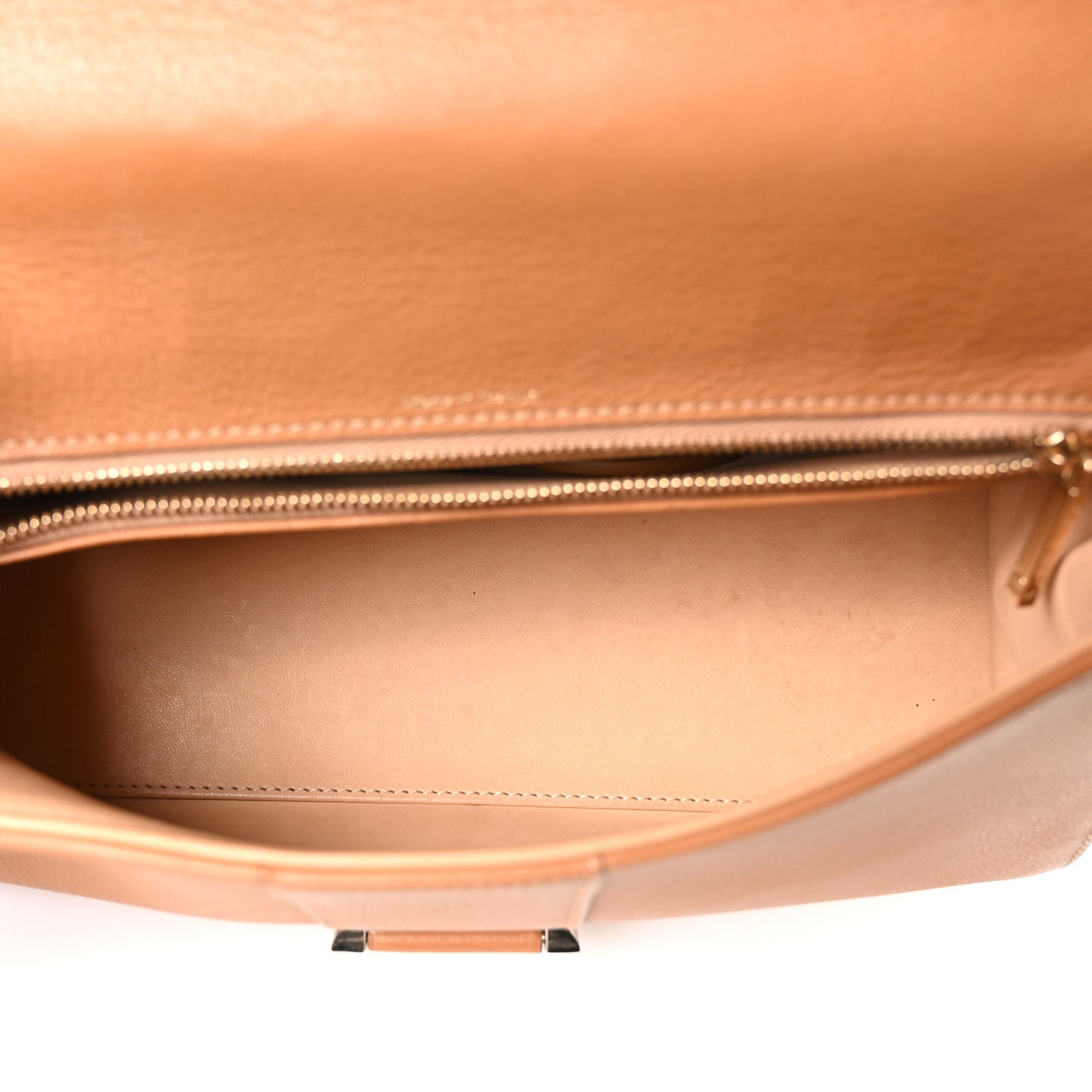 Calfskin Mini Brillant East West Satchel Natural