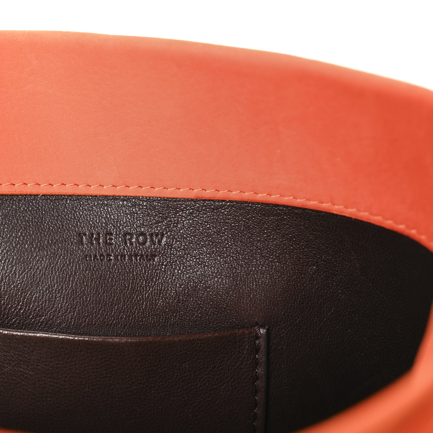 The Row Nubuck Mini Leo Bucket Bag Orange 6 of 9