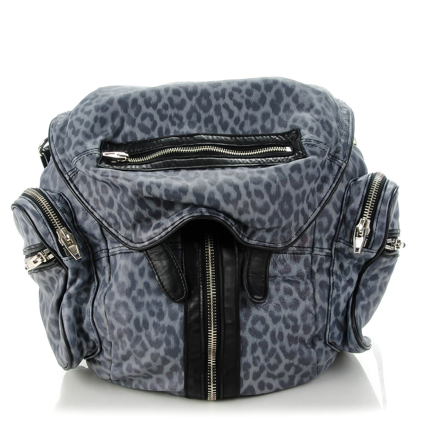 Washed Goatskin Leopard Printed Marti Backpack