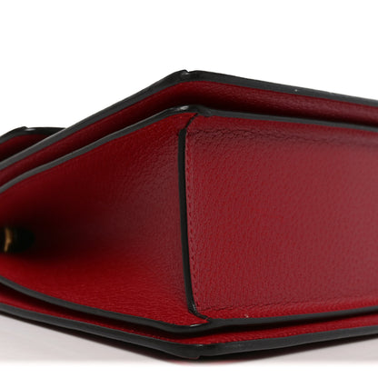 Gucci GG Supreme Monogram Small Queen Margaret Top Handle Bag Red 8 of 9