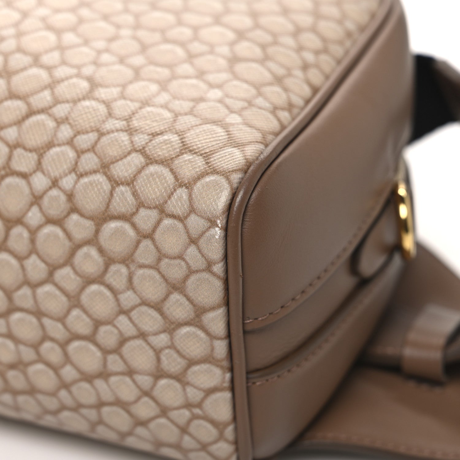 Burberry Calfskin Stingray Print Cube Bumbag Light Sand 11 of 11