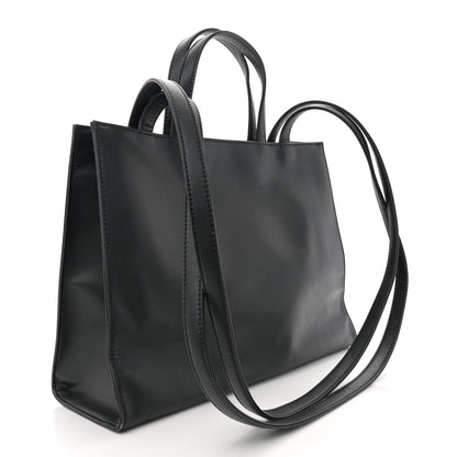 Telfar Vegan Leather Medium Shopping Bag Black 3 of 12
