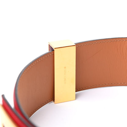 Hermes Epsom Collier De Chien CDC Belt 75 Rouge Casaque 3 of 5