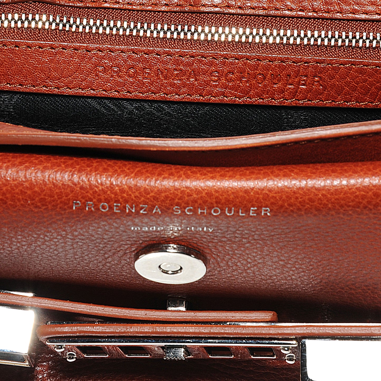 Leather Mini PS11 Classic Shoulder Bag Saddle