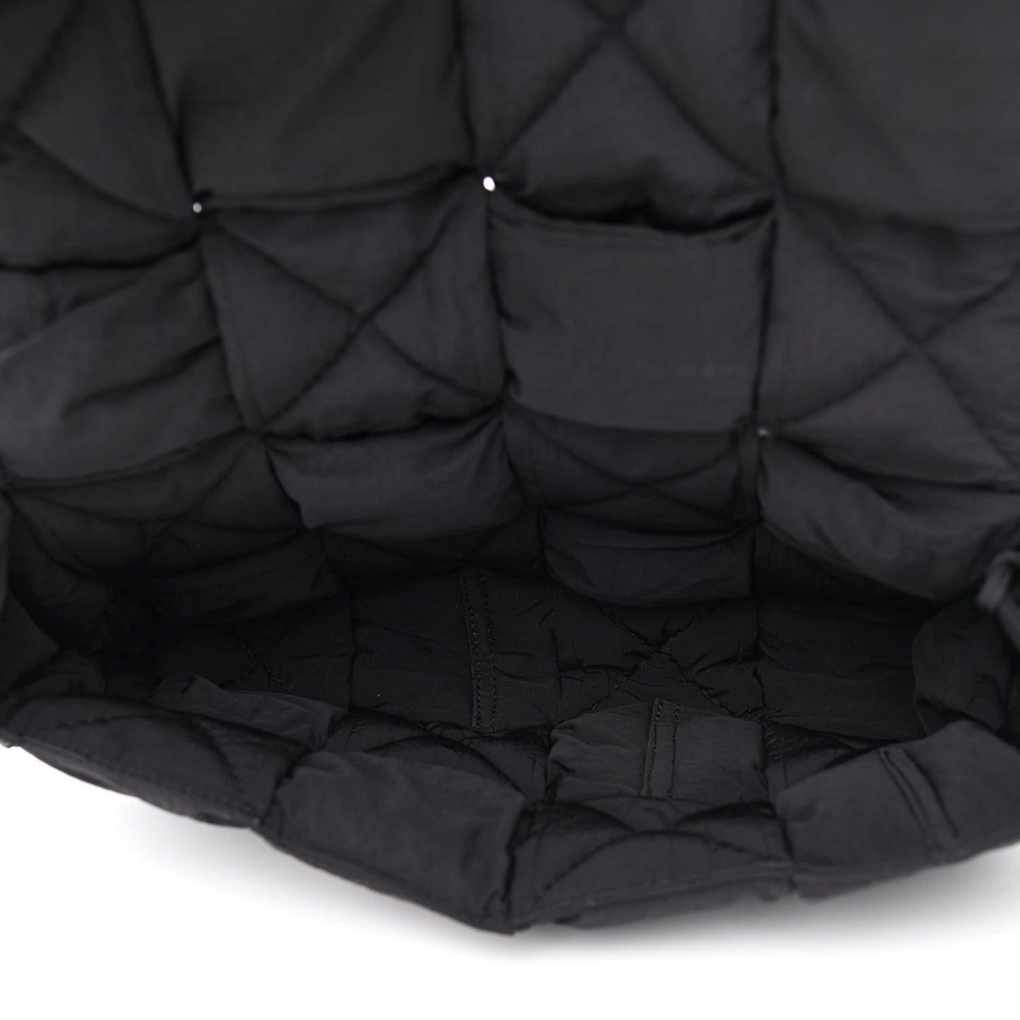 Nylon Intrecciato Padded Tech Cassette Bag Black