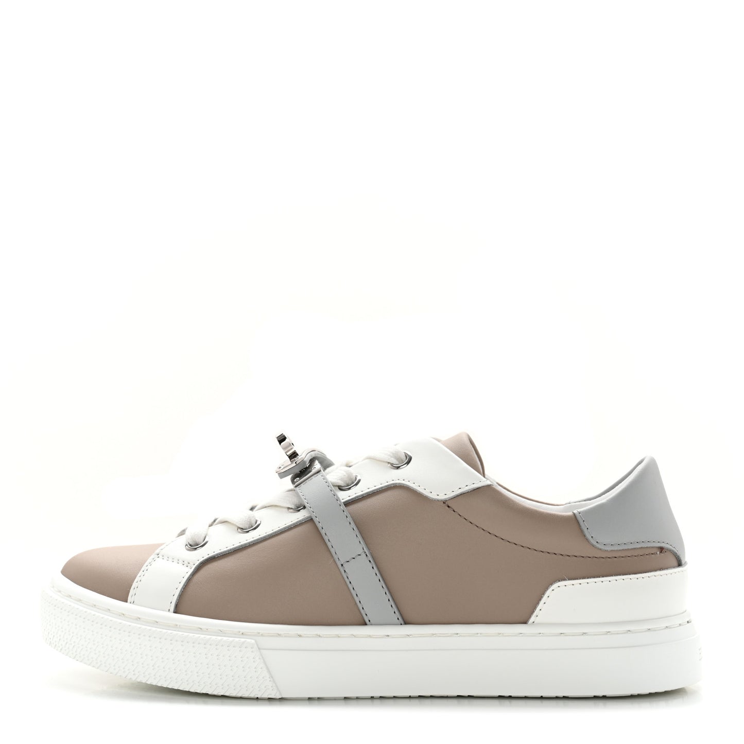 Calfskin Day Sneakers 36 Multicolore Beige Mastic