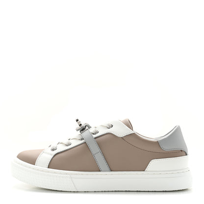 Hermes Calfskin Day Sneakers 36 Multicolore Beige Mastic 1 of 8
