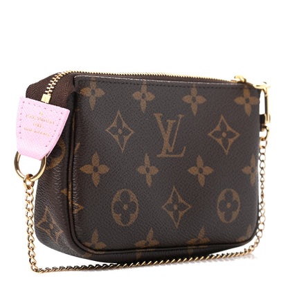 Louis Vuitton Monogram 2021 Christmas Animation Japanese Garden Mini Pochette Accessories Wisteria Pink 3 of 7