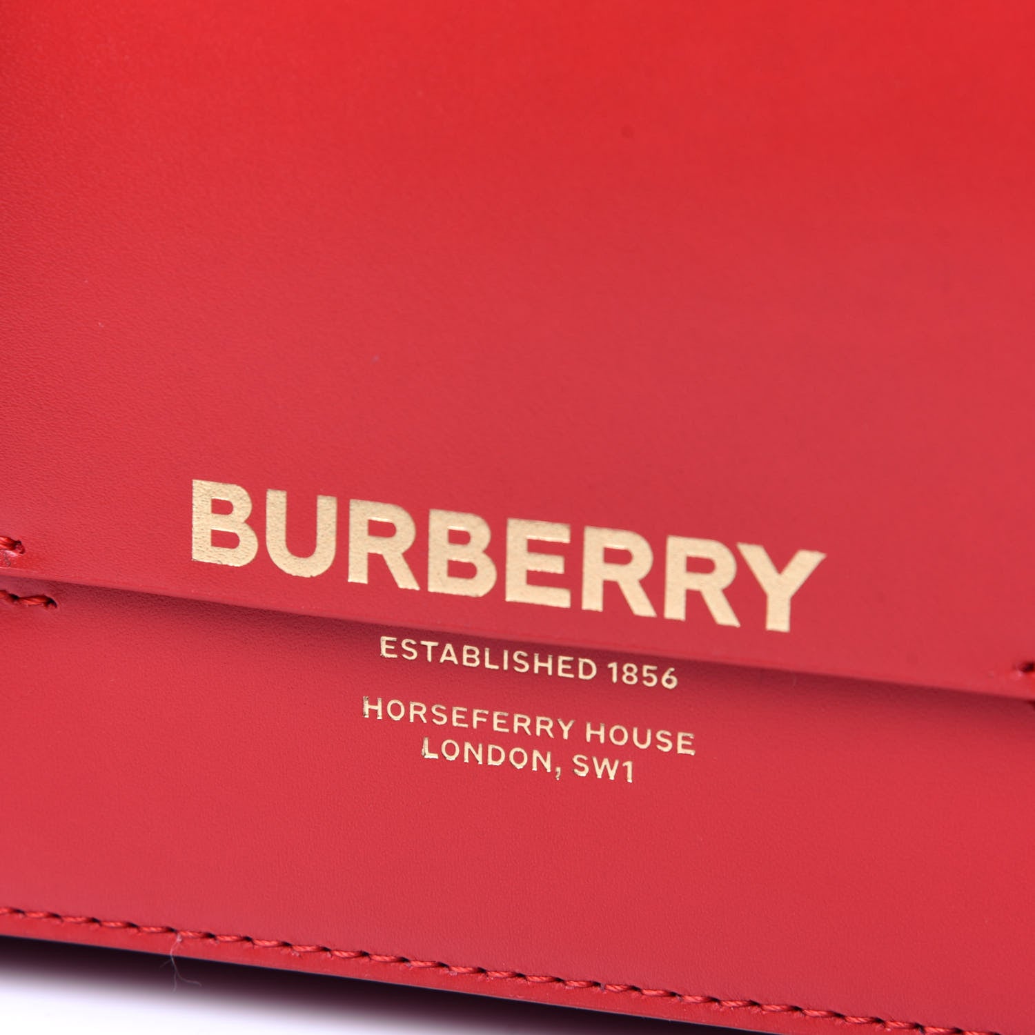 Burberry Smooth Calfskin Small Two Tone Grace Bag Red 12 of 12