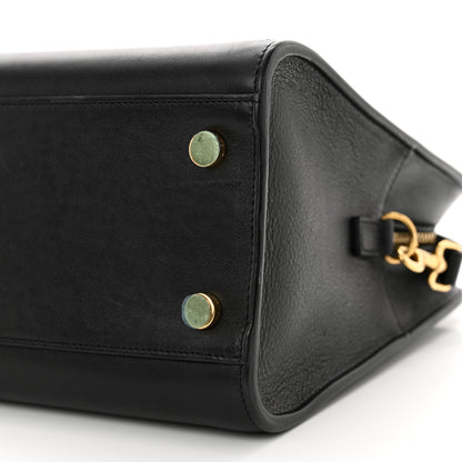 Saint Laurent Smooth Calfskin Small Monogram Cabas Black 10 of 16