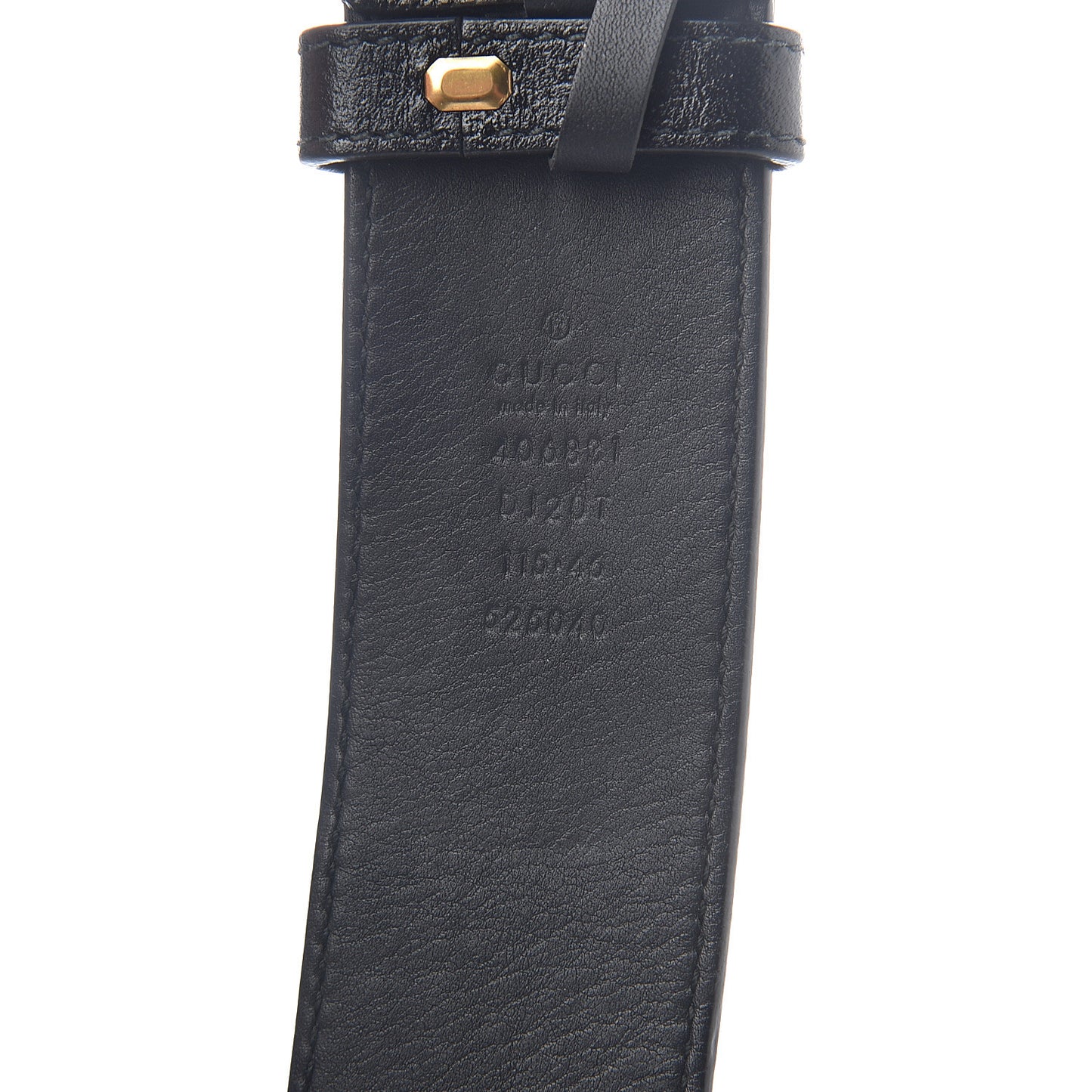 Textured Calfskin Double G 40mm Belt 115 46 Black