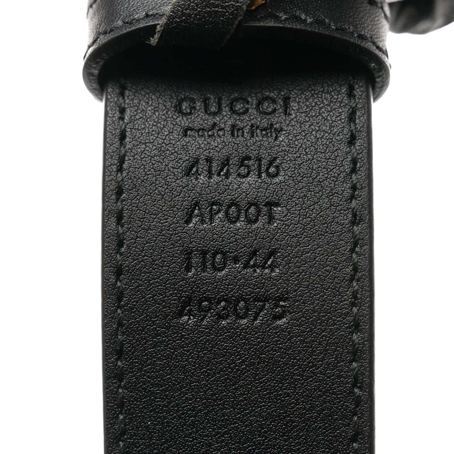 Moon Calfskin Double G 30mm Belt 110 44 Black